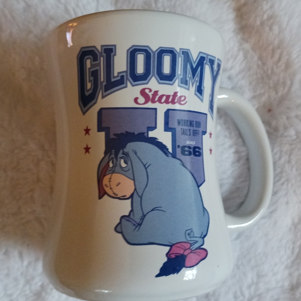 EUC Disney Eeyore Gloomy U Coffee Cup Mugs 109